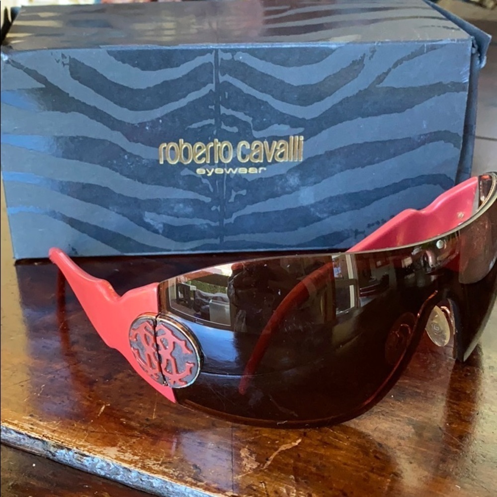 Vintage Roberto Cavalli visor style ski sunglasses